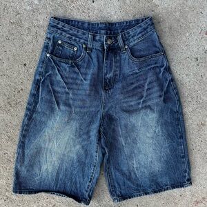 Aelfric Eden Mens Sz 28 Denim Baggy Jean Shorts Jorts